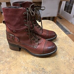 TAOS Women's Red Ankle Boots
